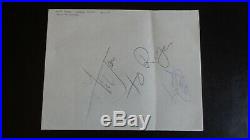 The Rolling Stones Autographs Mick Jagger & Charlie Watts 1983. Epperson