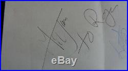 The Rolling Stones Autographs Mick Jagger & Charlie Watts 1983. Epperson