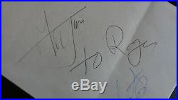 The Rolling Stones Autographs Mick Jagger & Charlie Watts 1983. Epperson