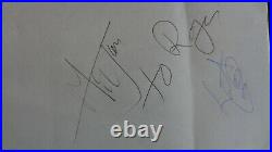 The Rolling Stones Autographs Mick Jagger & Charlie Watts 1983. Epperson
