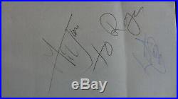 The Rolling Stones Autographs Mick Jagger & Charlie Watts 1983. Epperson