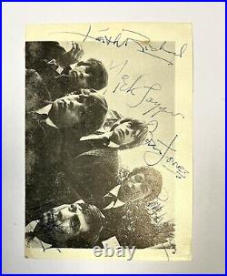 The Rolling Stones Bill Wyman & Charlie Watts Signed Promo Photo (Epperson)