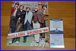 The Rolling Stones Charlie Watts Autographed 8x10 Color Photo PSA/ Beckett COA