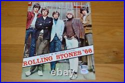 The Rolling Stones Charlie Watts Autographed 8x10 Color Photo PSA/ Beckett COA