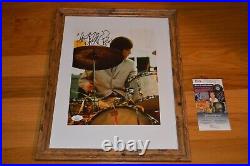 The Rolling Stones Charlie Watts Autographed & Framed 8x10 Photo with JSA COA