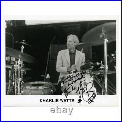 The Rolling Stones Charlie Watts Autographed Promotional Photograph (UK)