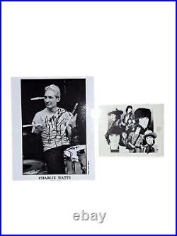 The Rolling Stones Charlie Watts & Bill Wyman signed memorabilia