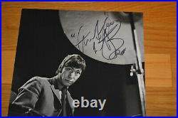 The Rolling Stones Charlie Watts Vintage B/W 8x10 Autographed Photo Beckett COA