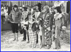 The Rolling Stones Circus 1968 Double Weight Stamped Signed Original 12x16 Photo