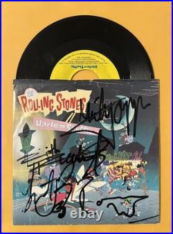 The Rolling Stones Entire Band Signed Harlem Shuffle M Jagger K Richards R Wood