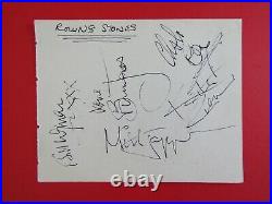 The Rolling Stones Fully Signed Auto Page with Brian Jones Letter to the reverse
