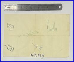 The Rolling Stones Fully Signed Autograph 1960's Book Page COA