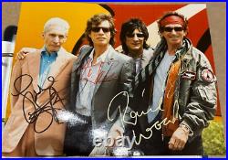 The Rolling Stones Hand Signed 10 x 8 Photo Bonus signatures and Programmes