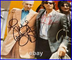 The Rolling Stones Hand Signed 10 x 8 Photo Bonus signatures and Programmes
