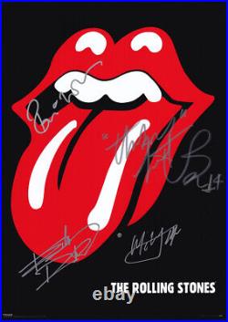 The Rolling Stones Hand Signed Autograph Photograph 12x8 COA