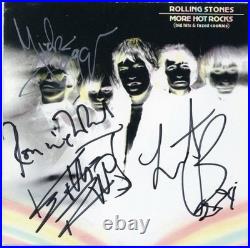 The Rolling Stones Jagger, Richards, Watts, Wood Signed Inner CD Insert The Rolling Stones Jagger, Richards, Watts, Wood Signed Inner CD Insert
