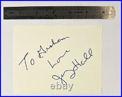 The Rolling Stones Jerry Hall Signed Autograph Book Page COA