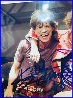 The Rolling Stones Keith Richards & Mick Jagger Autograph Photos From Japan