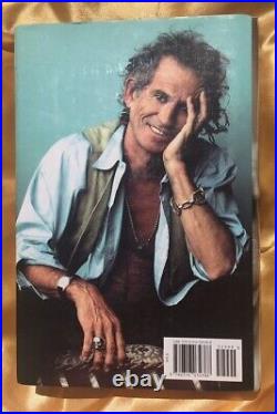 The Rolling Stones Keith Richards Signed Autographed Book Life (Beckett COA)