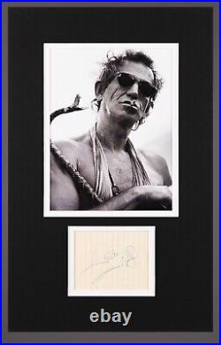 The Rolling Stones Keith Richards Signed Autographed Paper Psa/dna Coa Loa