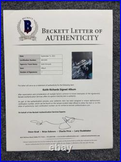 The Rolling Stones Keith Richards Signed Autographed Tattoo Album Beckett Loa