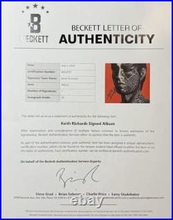 The Rolling Stones Keith Richards Signed Autographed Tattoo Album Beckett Loa
