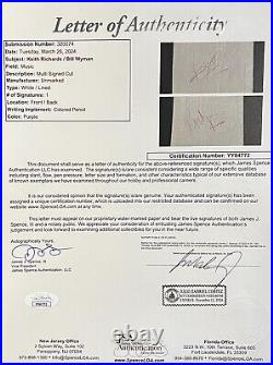 The Rolling Stones Keith Richards & Wyman Signed Autographed Cut Jsa Beckett Coa