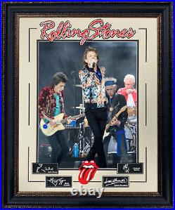 The Rolling Stones Laser Engraved Signature Framed Artwork