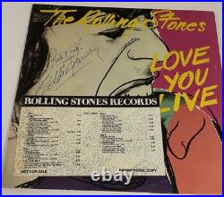 The Rolling Stones Love You Live Original Autographed Promo Lp Eddie Kramer