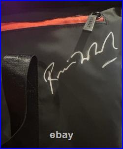 The Rolling Stones MICK JAGGER + KEITH RICHARDS + RONNIE WOOD Signed Bag COA