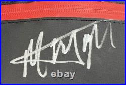 The Rolling Stones MICK JAGGER + KEITH RICHARDS + RONNIE WOOD Signed Bag COA