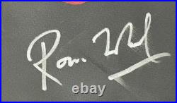The Rolling Stones MICK JAGGER + KEITH RICHARDS + RONNIE WOOD Signed Bag COA