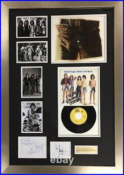 The Rolling Stones MICK JAGGER +RICHARDS +WATTS +WYMAN +TAYLOR Signed FRAMED COA