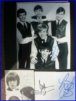 The Rolling Stones Mick Brian Keith Bill Charlie Signed Montage Aftal