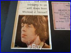 The Rolling Stones Mick Jagger Autograph Signed Cut Ready Steady Go 4 June 1965