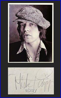 The Rolling Stones Mick Jagger Huge Signed Autographed Index Beckett Letter Coa