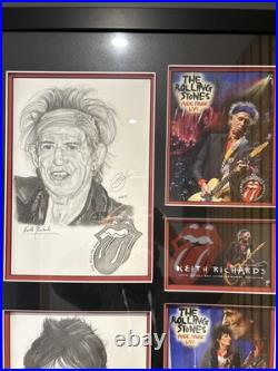 The Rolling Stones Mick Jagger Original Artwork 1 of 1 Hand Drawn Signed The Rolling Stones Mick Jagger Original Artwork 1 of 1 Hand Drawn Signed