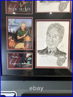 The Rolling Stones Mick Jagger Original Artwork 1 of 1 Hand Drawn Signed The Rolling Stones Mick Jagger Original Artwork 1 of 1 Hand Drawn Signed