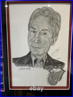 The Rolling Stones Mick Jagger Original Artwork 1 of 1 Hand Drawn Signed The Rolling Stones Mick Jagger Original Artwork 1 of 1 Hand Drawn Signed