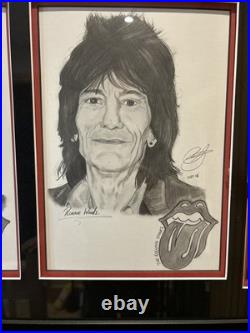 The Rolling Stones Mick Jagger Original Artwork 1 of 1 Hand Drawn Signed The Rolling Stones Mick Jagger Original Artwork 1 of 1 Hand Drawn Signed