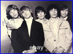 The Rolling Stones Mick Jagger Signed Autograph Large Promo Photo COA