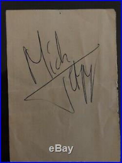 The Rolling Stones Mick Jagger Signed Vintage Autograph Rare
