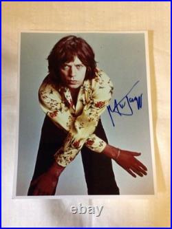 The Rolling Stones, Mick Jagger autograph picture