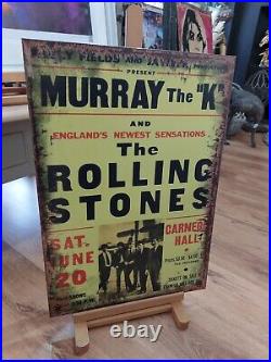 The Rolling Stones Murray K A2 Metal Poster Sign Indoor Outdoor