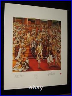 The Rolling Stones P/signed Lithograph It's Only Rock And Roll Mint