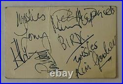 The Rolling Stones Ron Wood & The Birds Fully Signed Autograph Business Card