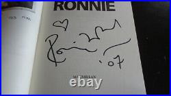 The Rolling Stones Ronnie Wood Autograph Signed Book. A Great Signature