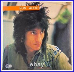 The Rolling Stones Ronnie Wood Signed 12 x 12 Program Page (Beckett/BAS)