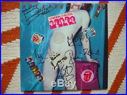The Rolling Stones Signed Autographs Vinyl LP Cover All 5 Members & Full C. O. A