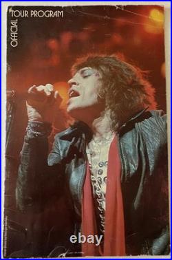 The Rolling Stones Signed Mick Jagger Tour Of The Americas 1975 Tour Program
